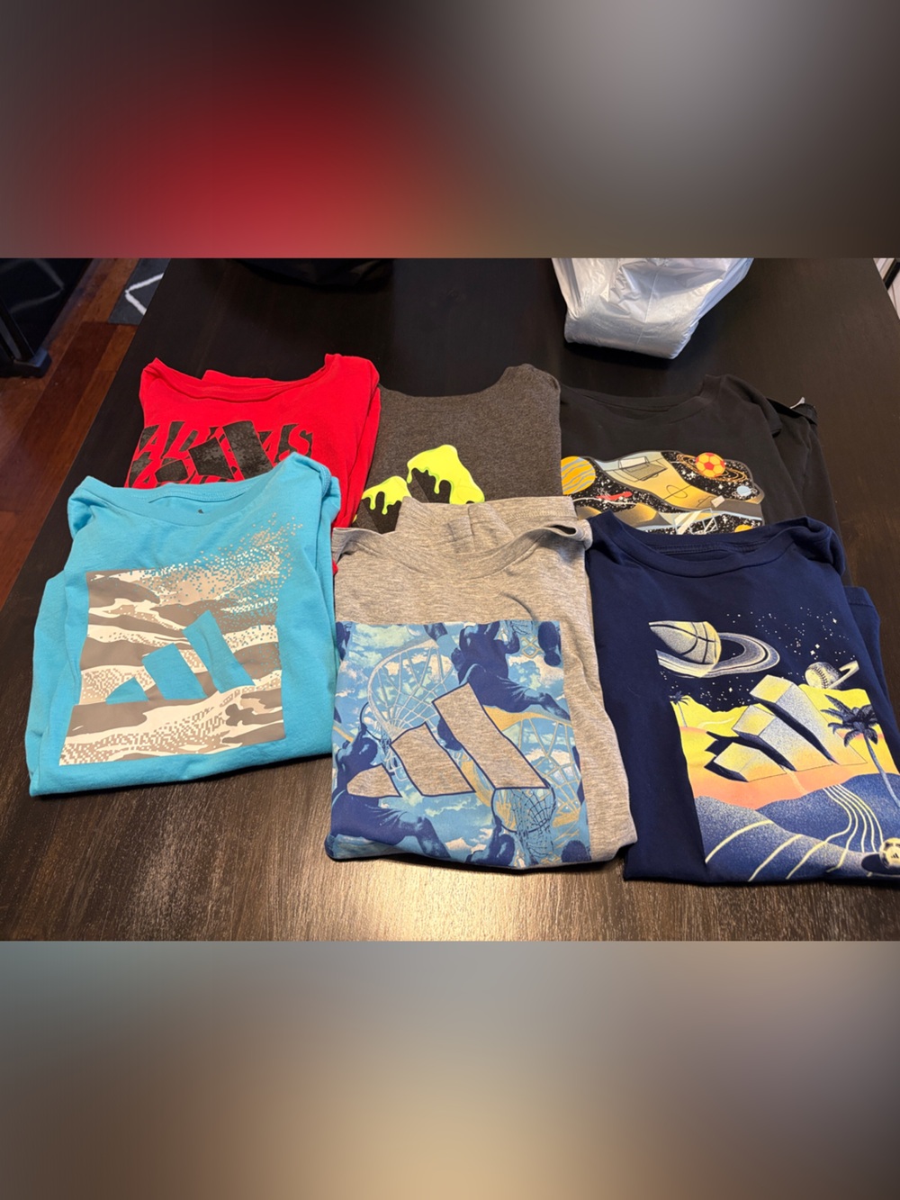 6 Boys' adidas Graphic Short-Sleeve Tees